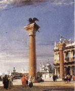 Richard Parkes Bonington The Column of St Mark in Venice oil painting